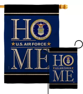 US Air Force Home Burlap Garden Flag Armed Forces Decorative Yard House Banner - Picture 1 of 17