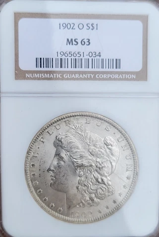 1902 O MS63 Morgan Silver Dollar Cover