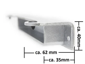 Profi ALU Toranschlag für 40mm Pfostenprofile Schließblech Türanschlag Gartentor - Bild 1 von 2