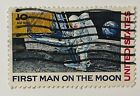 United States Postage Stamp 10 Cents Air Mail First Man On The Moon USA