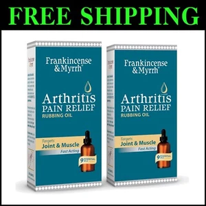 Fast-Acting Rubbing Oil for Joint Pain - Frankincense & Myrrh, 2 Pack Formula - Picture 1 of 8