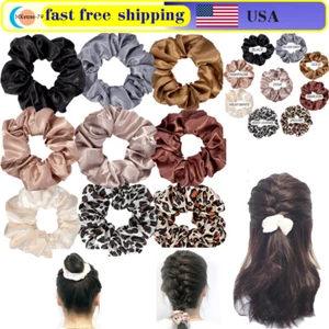 Hair Ties Scrunchies Ponytail Elastic Holder Band Ring Rubber Rope Bands Scrunch - Picture 1 of 11