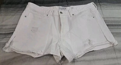 Vaqueros cortos Lucky Brand The Boyfriend para mujer 14/32 cono blanco talla 38x3 Foto 1 de 4