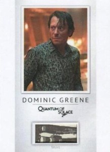 James Bond Classics 2016 Dominic Greene Relic Costume Card PR7 #017/200