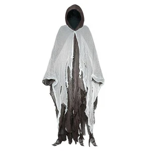 Medieval Velvet Hooded Cloak Wicca Long Robe Halloween Witchcraft Larp Capes - Picture 1 of 16
