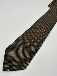 Designer Krawatten Kenneth Cole Reaction Herren 100% Seide Krawatte Grün Geometrisch - Bild 1 von 3