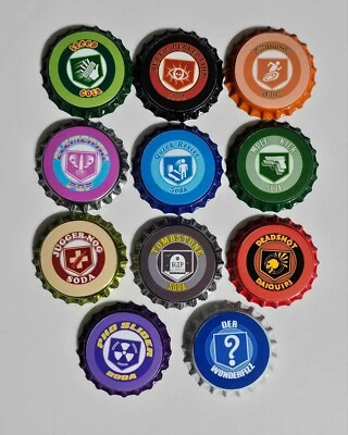 Call Of Duty Cold War Perk A Cola Bottlecaps Bundle Of 11 *Unofficial, Handmade*