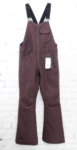 Pantalones de snowboard Volcom Swift Bib para mujer pequeños negros ciruela nuevos - Imagen 1 de 2