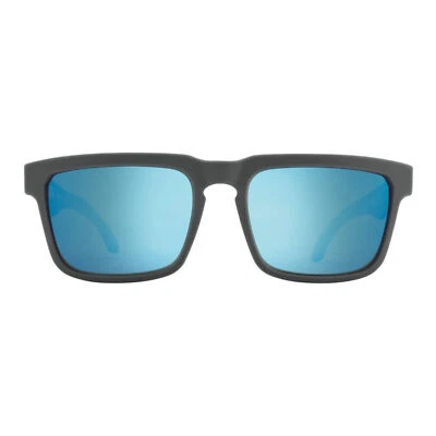 SPY Helm Happy Gray Green Polar Light Blue Spectra Mirror Sunglasses - Image 1 of 4