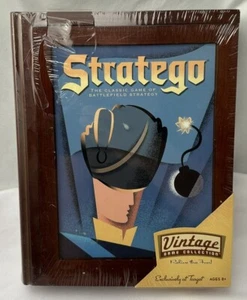 2005 Stratego Game in Wooden Box Bookshelf by Hasbro Brand New Sealed FREE SHIP - Picture 1 of 2