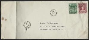1947 St.Jones Within T.B./Millview Newfoundland Cancels Cover To Ohio - Picture 1 of 4