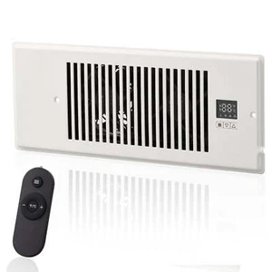 SKYSHALO 100 CFM Aluminum Wall Mounted Ventilation Fan18 DB, White - Picture 1 of 9