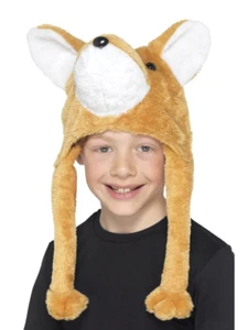 Fox Hat Kids Faux Fur Animal Fantastic Foxy Hat Fancy Dress - Picture 1 of 1