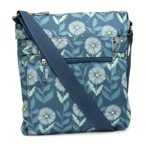 Lilley Bags & Accessories Handbags Blue Womens Floral Zip Cross Body Florrie - Picture 1 of 8