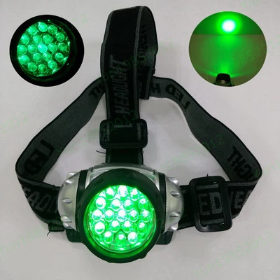 High Intensity 4 Light Modes Grow Hydroponic Active Eye Green 19 LED Headlights - Image 1 of 4