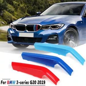 Front Grille Grill Cover Strips Clip Trim For Bmw 3 series G20 Accessories 2019 - Bild 1 von 6