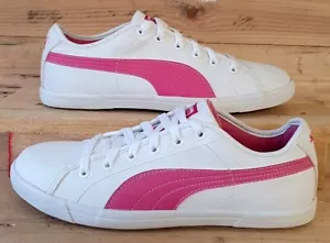 Puma Benecio Low Leather Trainers UK6/US7/EU39 351674 06 White/Pink - Bild 1 von 12