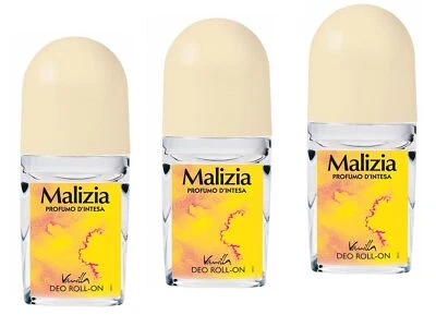 MALIZIA DONNA VANILLE / Vanilla DEO Roll-On 3x 50 ml glas