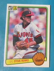 1983 Donruss Steve Renko (California Angels) #393 NRMT/MT