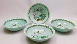 Set Of 4 ADAMS Calyx Ware CHUSAN Ironstone England 6.25" Cereal Bowls - Picture 1 of 13