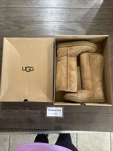 UGG Australia Classic Tall II Winter Boots for Women-Size 7 Chestnut GENTLY USED - Picture 1 of 17