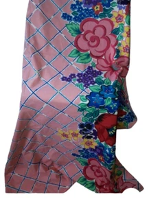 VTG MARTEX WEST POINT PEPPERELL no iron percale TWIN flat sheet FLORAL Garden - Picture 1 of 13