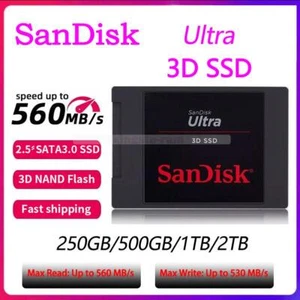 Sandisk 2.5 inch ULTRA 3D SSD 250GB 500GB 1TB 2TB Solid State Drive SATA III lot - Picture 1 of 7