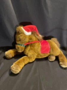 Dakin Huggables HOLLY The Horse Christmas Plush Floppy Pony. - Picture 1 of 7
