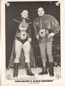 NWA GEORGIA WRESTLING MAGAZINE PINUP (1979) IVAN KOLOFF ALEXIS SMIRNOFF WWWF - Picture 1 of 1