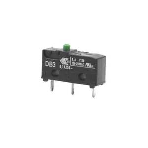 CHERRY DB3 Subminiatur-Schnappschalter, 0,1A/250V, 1 Wechsler, Mikroschalter - Bild 1 von 2