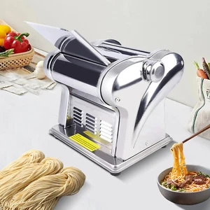 Máquina para hacer pasta de fideos laminadora de rodillos de masa eléctrica comercial ajustable - Imagen 1 de 9
