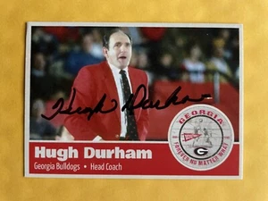 HUGH DURHAM autograph GEORGIA BULLDOGS HOF Dominique Wilkins custom card signed - Picture 1 of 2