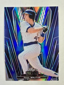 PAUL MOLITOR 2024 Leaf Metal Blue #/35 Brewers #51 HOF - Picture 1 of 2