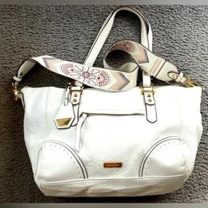 Jessica Simpson White Cream Purse Shoulder Top Handle Handbag - Picture 1 of 10