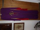 FANCY DRESS PURPLE RED. WITH HEAD BAND EX LONG SLEEVES XL  VGC