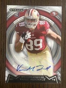 2013 Topps Sparta #13 Vance McDonald RC Autograph SF 49ers - Picture 1 of 2