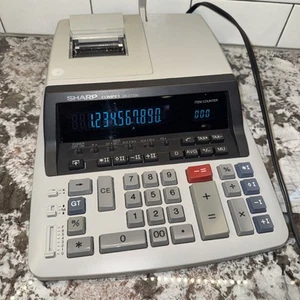 Sharp Compet QS-2770H 2-Color Ribbon Print Electronic Calculator Item Counter - Picture 1 of 13