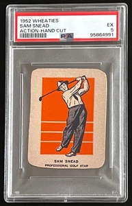 1952 WHEATIES SAM SNEAD ROOKIE PSA 5 ONLY 21 HAVE GRADED HIGHER  ACTION NEW SLAB - Picture 1 of 4