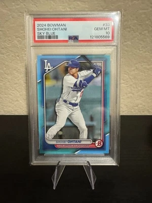 2024 Bowman Shohei Ohtani Sky Blue /499 PSA 10 - Color Match - Image 1 of 3