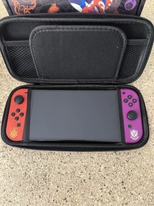 Nintendo Switch OLED Pokémon Scarlet & Violet Edition Bundle W/ Carry Case & Box - Picture 1 of 10