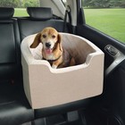 Dog Booster Car Seat Pet Car Seat for Small Medium Dog up to 55 lbs Brown