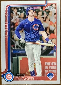 2025 Topps Chrome #103 Kyle Tucker Chicago Cubs Outfielder ⚾️ FREE SHIPPING ⚾️ - Picture 1 of 2