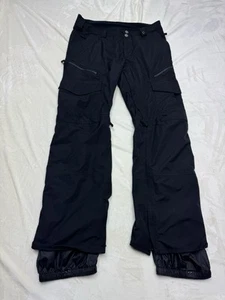Burton SnowBoard Pants Womens Medium Black Ski Dryride White Label - Picture 1 of 15