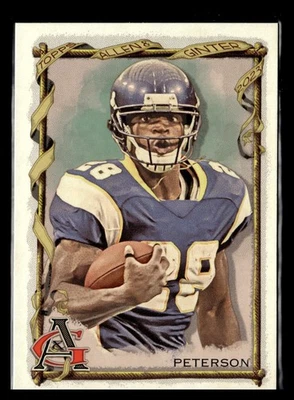 2024 Topps Composite Allen & Ginter #414 Adrian Peterson Minnesota Vikings - Image 1 of 2