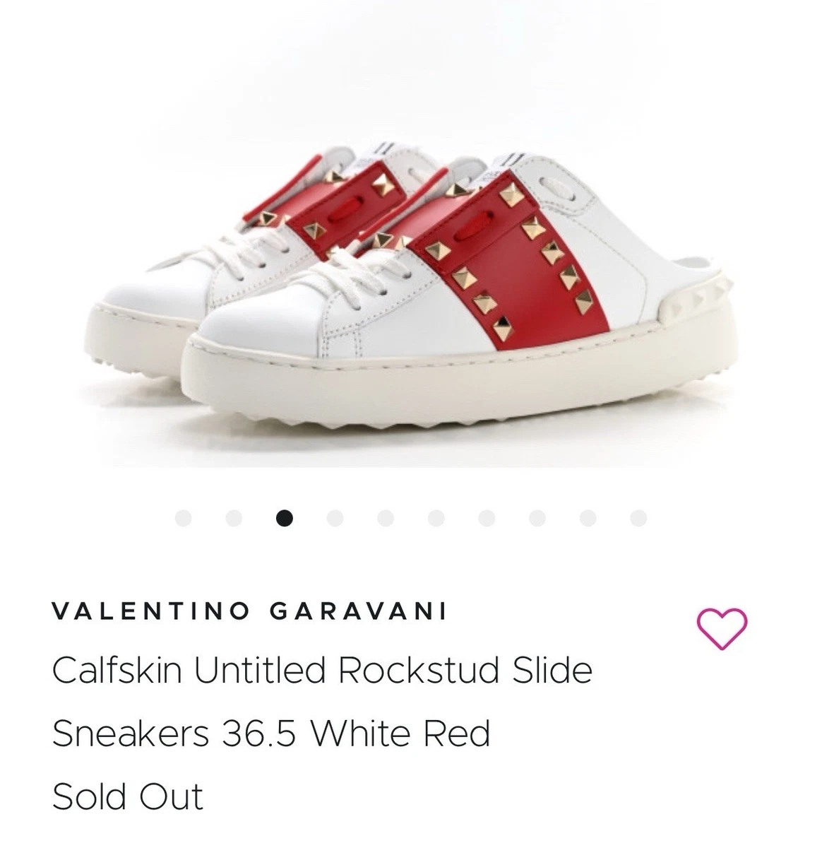 VALENTINO ミックスツイード スタッズ キュロット レッド 36 VALENTINO