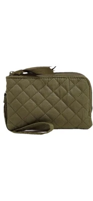 Vera Bradley Mujer Algodón Doble Cremallera ID Estuche Cartera con Protección RFID Foto 1 de 2