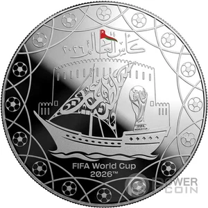 FIFA WORLD CUP 2026 Silber Münze 1 Rial Oman 2026 - Afbeelding 1 van 2