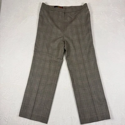 Pantalones de vestir vintage de lana a cuadros de cachemir Glen pierna recta para hombre 33x26 Foto 1 de 4