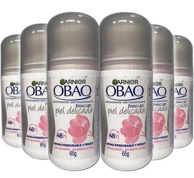Garnier OBAO DELICATE SKIN Deodorant Antiperspirant Roll-Ons 48H Delicada 6-Pack - Image 1 of 4