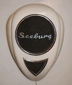 Pair of VTG Seeburg Teardrop Wall Speaker Ivory Remote Volume Control Lt Wear - Picture 1 of 23
